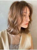 【PARK】ペールベージュ×ニュアンスボブディ