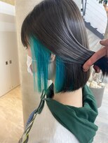 セル(CELL)&nbsp;ターコイズグリーン×インナーカラー