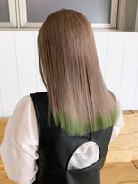 アルバム 池袋(ALBUM) 裾カラーグリーン_ホワイトグレージュネビージュ_ba365281