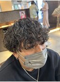 波巻きパーマ　