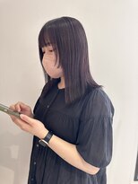 ヨーク(YOKE)&nbsp;YOKE 切りっぱなしボブ結べるボブラベンダーグレージュ外ハネ