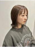 外ハネボブ/透明感ベージュ