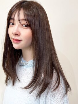 コート 表参道(Cote) くびレイヤーエモージュインナーグレージュ前髪ピンクベージュ