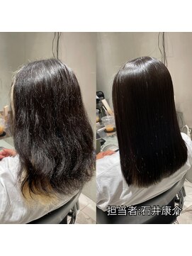 IJK 表参道 【髪質改善縮毛矯正＋treatment税込\16500】髪質改善縮毛矯正