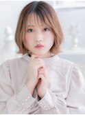 外国人風イヤリングカラーくびれショートボブa越谷20代30代40代!