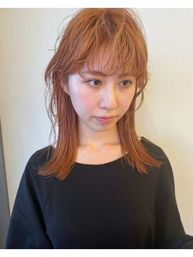 バブルス 春日部店(BUBBLES) 1ブリーチオレンジカラー