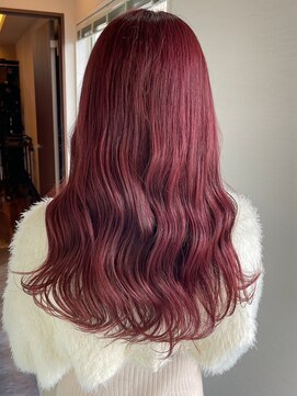 ミルヘアデザイン(mil hair design) ダブルカラーピンクベージュピンクブラウンカラーレイヤーカット