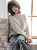 セミウエットな色っぽ鎖骨ミディ♪