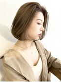 大人ボブ/結べるボブ/ミディアムボブ/前下がりボブ/絶壁解消