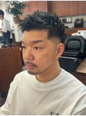 メンズハイライト×ベリーショート