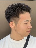 #ベリーショート#ダークアッシュ#ニュアンスパーマ#韓国マッシュ