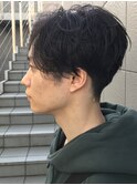 センターパート/カルマパーマ/ニュアンスパーマ/ダークアッシュ