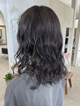 ニュイ(NUIT) ダブルカラーミルクティーベージュカラーブルーブラックブリーチ