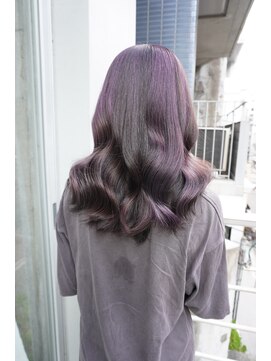 シィーム(cime) ブロックカラー　ムラサキ