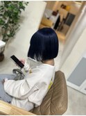 ネイビーカラー/ハイトーン艶髪