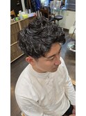無造作アップバングショート　HOMMEHAIR２ｎｄ江ヶ崎