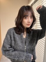 ロンドプロフィール 浦和(Lond profil)&nbsp;前髪カット顔まわりくびれレイヤー外ハネミディ