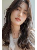 くびれヘア/前髪無し/韓国ヘア/ロング/【lana hair 新宿】