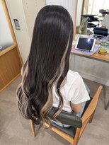 アオゾラヘアーカミノウラ(AOZORA HAIR kaminoura)&nbsp;2ブリーチ　インナーミルクティー