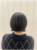 20代30代大人ショートボブｘ小顔カット丸みショート