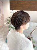 【ハイライトグレージュ×マッシュショート】by タナカ