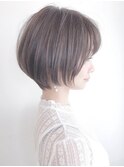 say.イメチェン韓国美髪ワイドバンググレージュシルキーベージュ