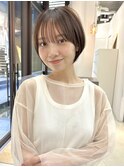 透明感カラー 似合わせカットボブ ケアブリーチ インナーカラー