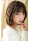□イヤリングカラーオンブレワンカールボブ406浦和20代30代40代