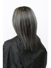 カット+白髪ぼかしハイライトカラー￥14080