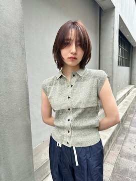 アリスバイアフロート 自由が丘(ALICe by AFLOAT) 顔まわりウルフレイヤー外ハネボブ