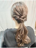 大ポニーテールヘアアレンジ20代30代