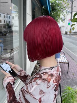 アロハナ 津店(ALOHANA) 10代20代から圧倒的大人気！秋・冬カラー艶々ボブワインレット