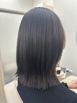 トッカ 広島(tocca) ラベンダーアッシュカラー＊肩ラインくびれボブ