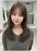 韓国レイヤーカット前髪顔周りカット髪質改善銀座