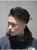 MEN'S/毛流れパーマ×サイドパート/ビジネスヘア