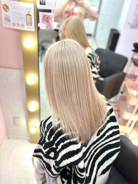 ミーナ バイ ワンズ 町田(mina by one's kyougoku) イメチェン/レッドブラウン/フルバング/似合わせカット/町田