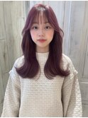 ピンクラベンダー/ブリーチ無しダブルカラー/韓国/10代20代