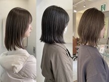 赤みや黄ばみを打ち消す！ブリーチなしでも叶う「透明感カラー」で、肌をワントーン明るく魅せる