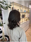 地毛を活かしたハイライトカラー！