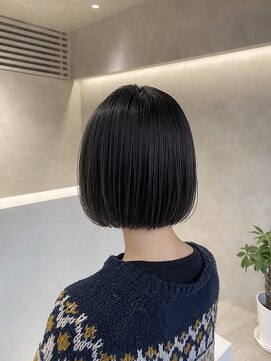 トキ(toki) ナチュラルボブ×マロンベージュ