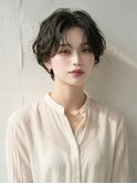 大人可愛い20代30代40代小顔ひし形ハンサムショート丸み