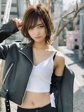 ハバナ 天神(HAVANA) イメチェン！ハイライトフォギーべージュ×レイヤーショートボブ