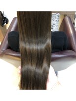 ジーナ セントラル銀座(Zina)&nbsp;セシルカットフリンジウェーブ×大人かわいい前髪ココアブラウン