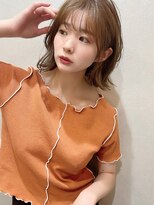 シャトン(chaton)&nbsp;くびれヘア　切りっぱなし外ハネボブ