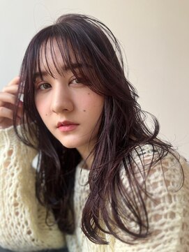 ルーイ(LOUIE) ○ミディアムレイヤー・ピンクパープル○