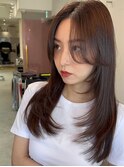 韓国風前髪×レイヤーカット【髪質改善/新宿/レイヤーカット】