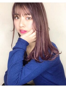 セカンドプレイス(2nd place) 小顔薄めバングピンクベージュ