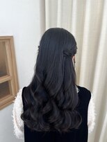 ソノ(sono)&nbsp;ハーフツイン ツインアレンジ ハーフアップ イベントヘア