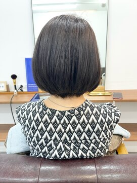 ランプ(Lamp) 【白髪染め可】ボブショート ビフォアー＆アフター/白髪ぼかし