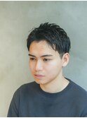 メンズスパイキーショート/ベリーショート/ブルーブラック
